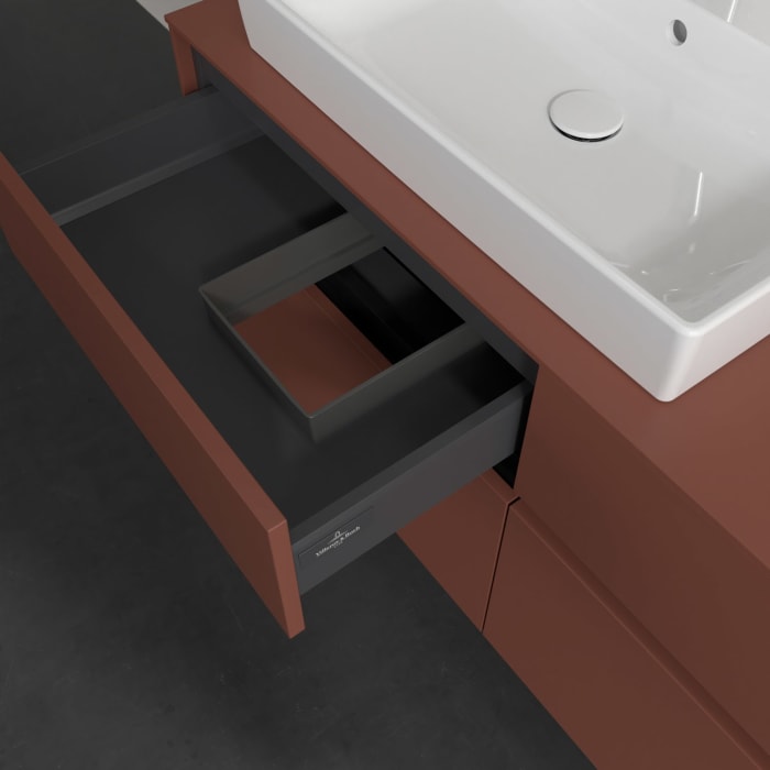 Villeroy & Boch Collaro Waschtischunterschrank 120 x 54,8 cm , mit LED-Beleuchtung, mit 4 Auszügen