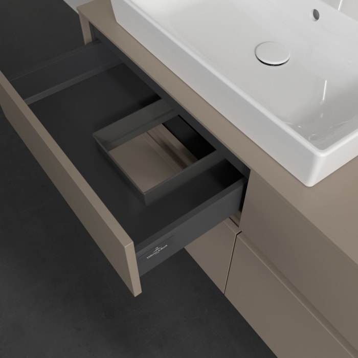 Villeroy & Boch Collaro Waschtischunterschrank 120 x 54,8 cm , mit LED-Beleuchtung, mit 4 Auszügen