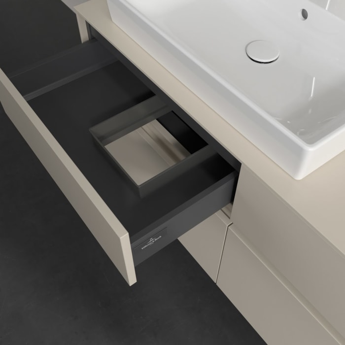 Villeroy & Boch Collaro Waschtischunterschrank 120 x 54,8 cm , mit LED-Beleuchtung, mit 4 Auszügen