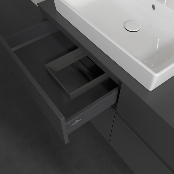 Villeroy & Boch Collaro Waschtischunterschrank 120 x 54,8 cm , mit LED-Beleuchtung, mit 4 Auszügen