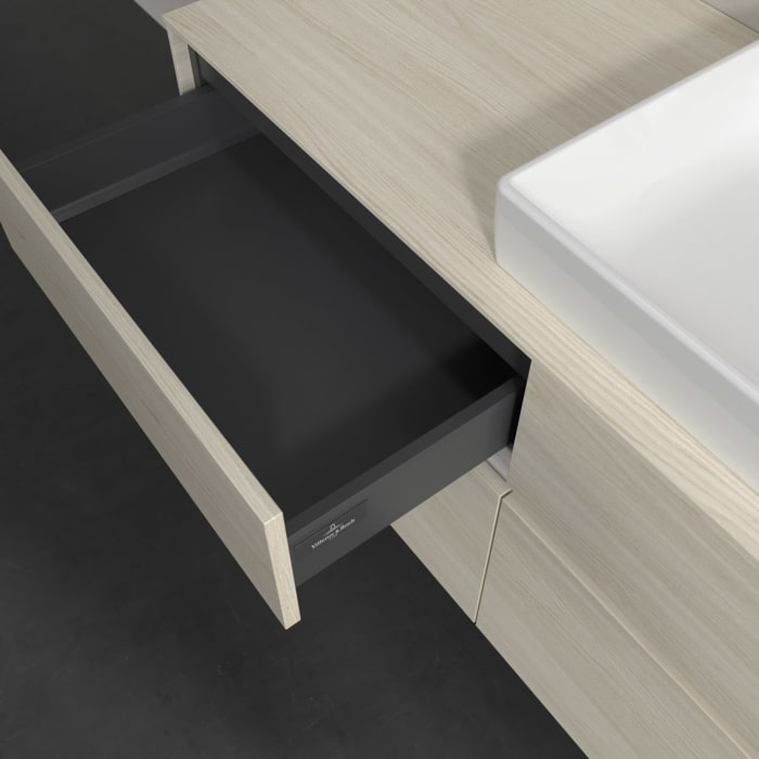 Villeroy & Boch Collaro Waschtischunterschrank 120 x 54,8 cm , mit LED-Beleuchtung, mit 4 Auszügen