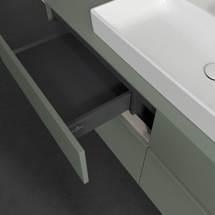 Villeroy & Boch Collaro Waschtischunterschrank 140 x 54,8 cm , mit LED-Beleuchtung, mit 4 Auszügen