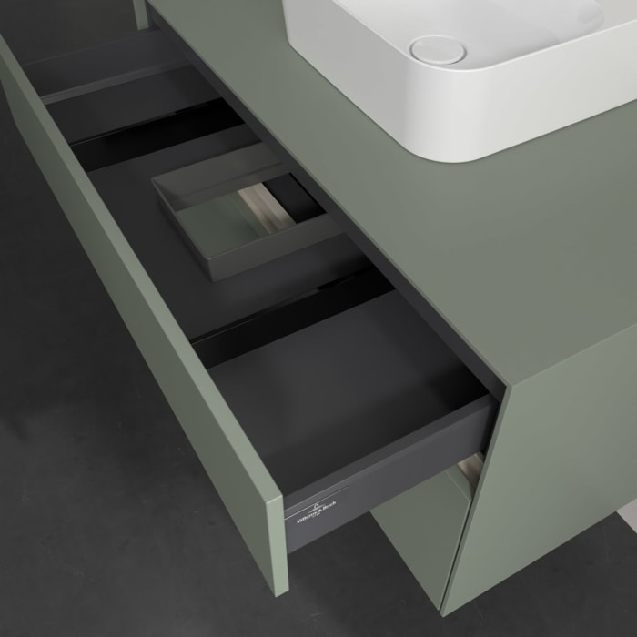 Villeroy & Boch Collaro Waschtischunterschrank 100 x 54,8 cm , mit LED-Beleuchtung, mit 2 Auszügen