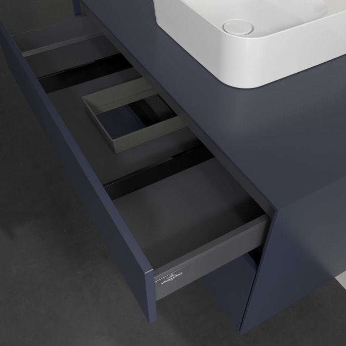 Villeroy & Boch Collaro Waschtischunterschrank 100 x 54,8 cm , mit LED-Beleuchtung, mit 2 Auszügen