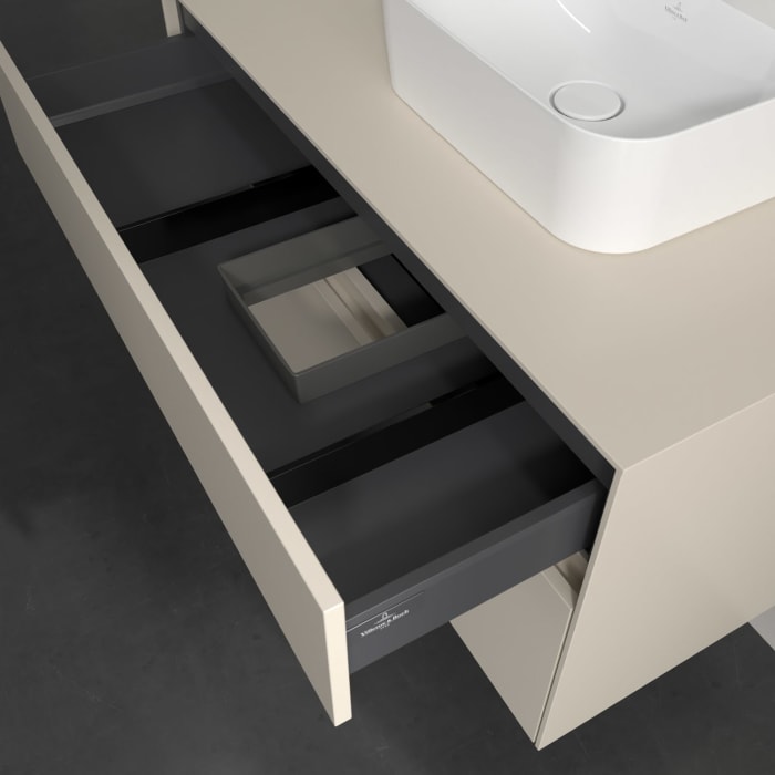 Villeroy & Boch Collaro Waschtischunterschrank 100 x 54,8 cm , mit LED-Beleuchtung, mit 2 Auszügen