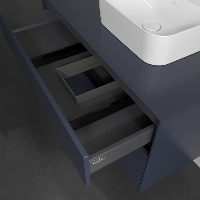 Villeroy & Boch Collaro Waschtischunterschrank 100 x 54,8 cm , mit LED-Beleuchtung, mit 2 Auszügen