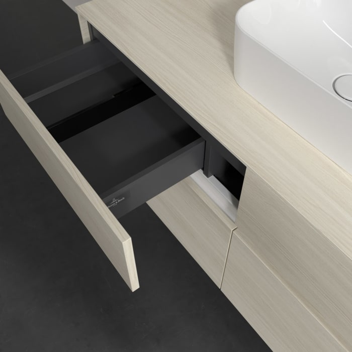 Villeroy & Boch Collaro Waschtischunterschrank 120 x 54,8 cm , mit LED-Beleuchtung, mit 4 Auszügen