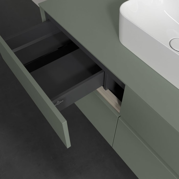 Villeroy & Boch Collaro Waschtischunterschrank 120 x 54,8 cm , mit LED-Beleuchtung, mit 4 Auszügen