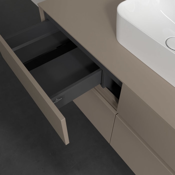 Villeroy & Boch Collaro Waschtischunterschrank 120 x 54,8 cm , mit LED-Beleuchtung, mit 4 Auszügen