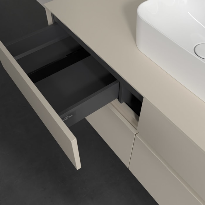 Villeroy & Boch Collaro Waschtischunterschrank 120 x 54,8 cm , mit LED-Beleuchtung, mit 4 Auszügen