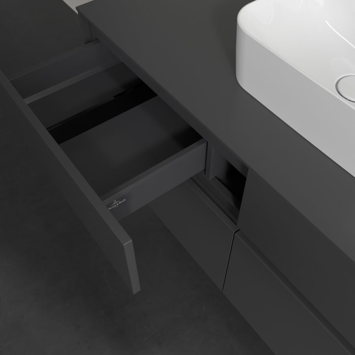 Villeroy & Boch Collaro Waschtischunterschrank 120 x 54,8 cm , mit LED-Beleuchtung, mit 4 Auszügen