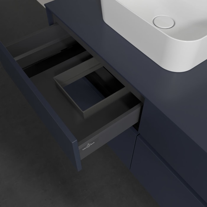 Villeroy & Boch Collaro Waschtischunterschrank 120 x 54,8 cm , mit LED-Beleuchtung, mit 4 Auszügen