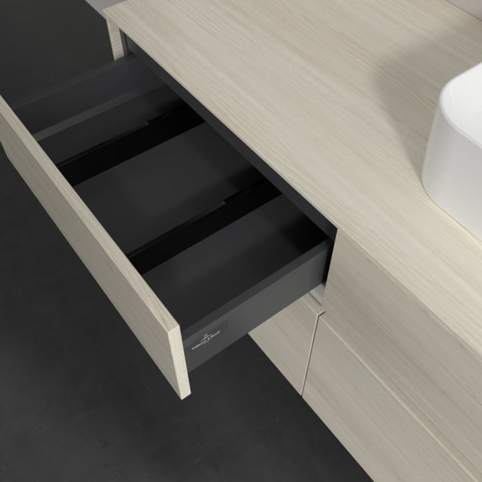 Villeroy & Boch Collaro Waschtischunterschrank 120 x 54,8 cm , mit LED-Beleuchtung, mit 4 Auszügen