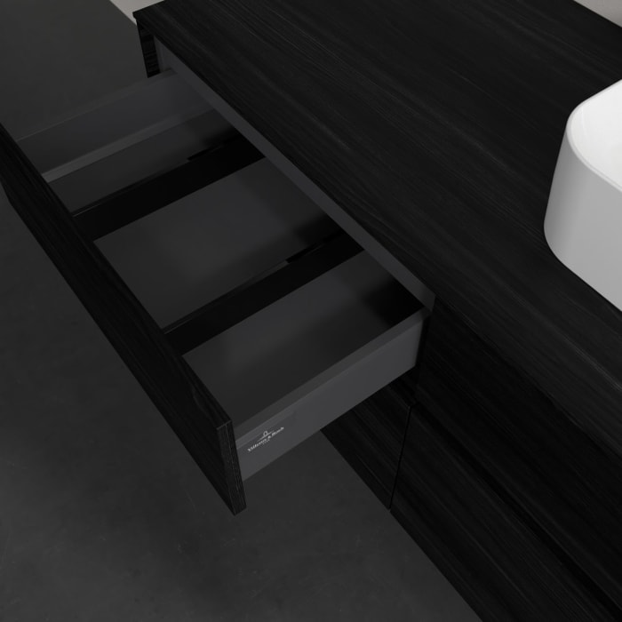 Villeroy & Boch Collaro Waschtischunterschrank 120 x 54,8 cm , mit LED-Beleuchtung, mit 4 Auszügen