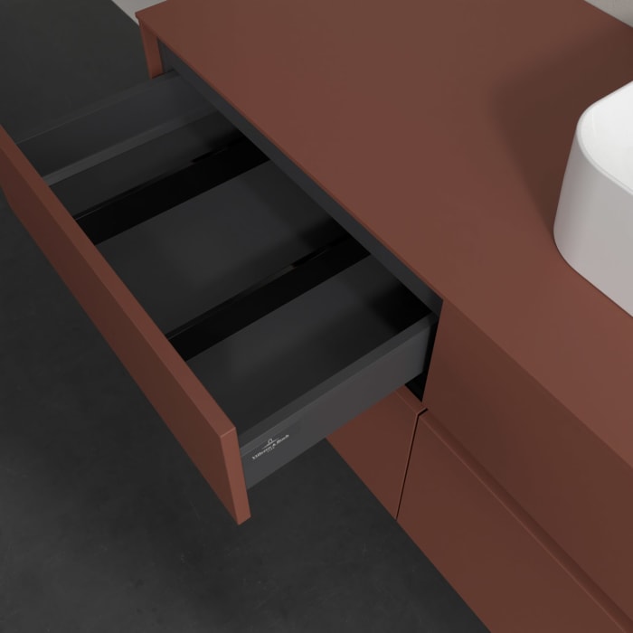 Villeroy & Boch Collaro Waschtischunterschrank 120 x 54,8 cm , mit LED-Beleuchtung, mit 4 Auszügen