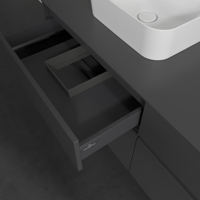 Villeroy & Boch Collaro Waschtischunterschrank 140 x 54,8 cm , mit LED-Beleuchtung, mit 4 Auszügen