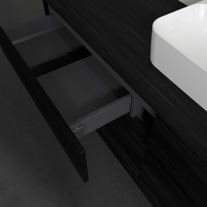 Villeroy & Boch Collaro Waschtischunterschrank 160 x 54,8 cm , mit LED-Beleuchtung, mit 4 Auszügen