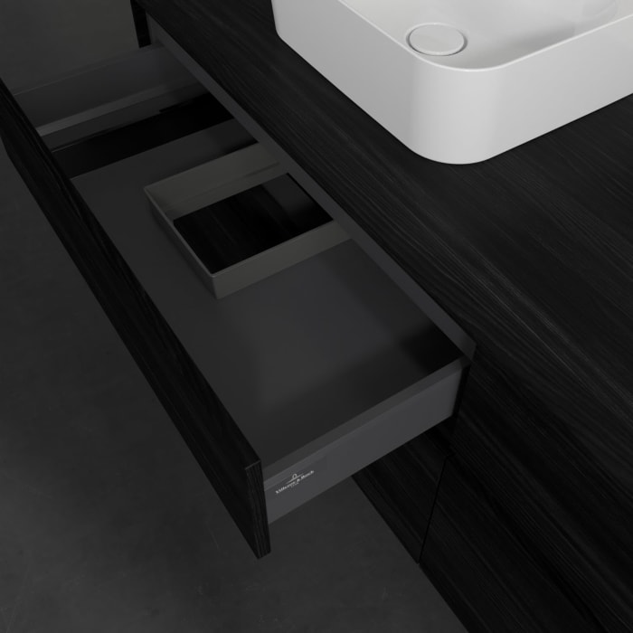 Villeroy & Boch Collaro Waschtischunterschrank 160 x 54,8 cm , mit LED-Beleuchtung, mit 4 Auszügen