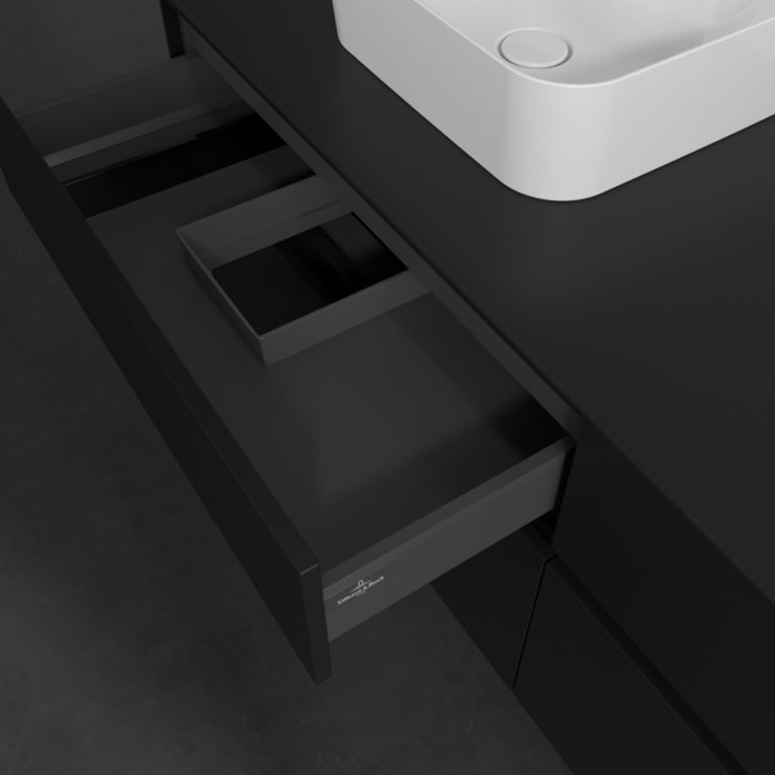 Villeroy & Boch Collaro Waschtischunterschrank 160 x 54,8 cm , mit LED-Beleuchtung, mit 4 Auszügen