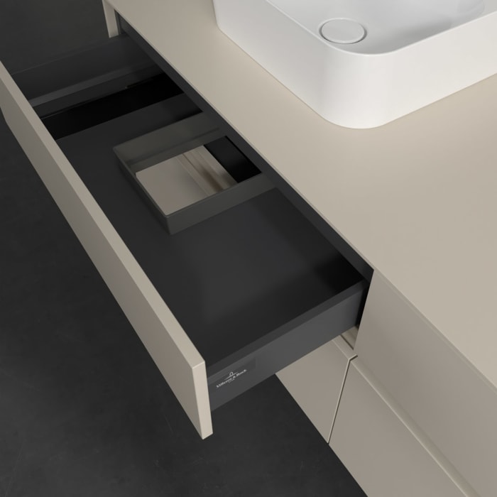 Villeroy & Boch Collaro Waschtischunterschrank 160 x 54,8 cm , mit LED-Beleuchtung, mit 4 Auszügen