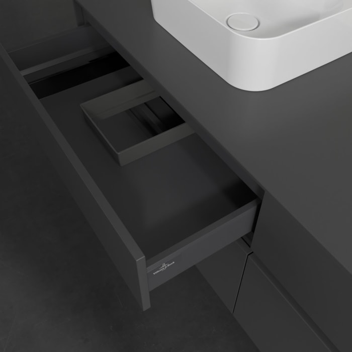 Villeroy & Boch Collaro Waschtischunterschrank 160 x 54,8 cm , mit LED-Beleuchtung, mit 4 Auszügen