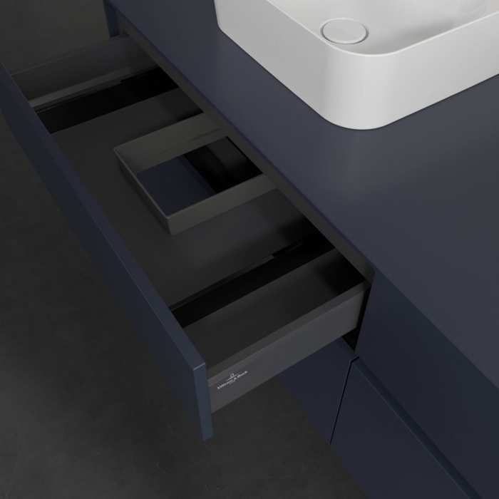 Villeroy & Boch Collaro Waschtischunterschrank 160 x 54,8 cm , mit LED-Beleuchtung, mit 4 Auszügen