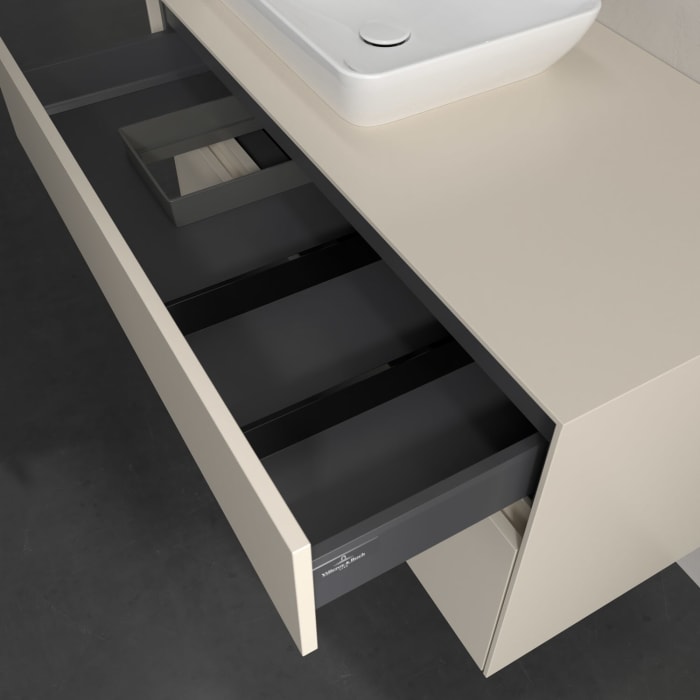 Villeroy & Boch Collaro Waschtischunterschrank 100 x 54,8 cm , mit LED-Beleuchtung, mit 2 Auszügen