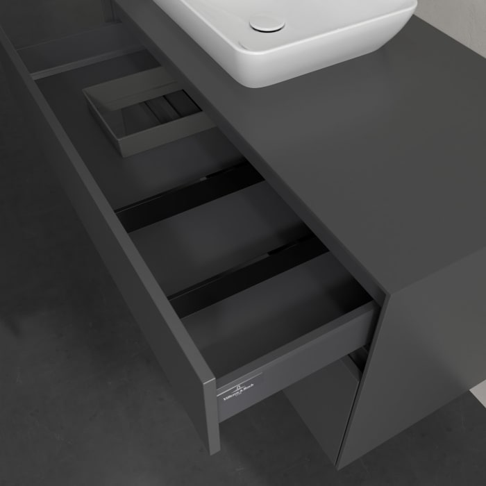 Villeroy & Boch Collaro Waschtischunterschrank 100 x 54,8 cm , mit LED-Beleuchtung, mit 2 Auszügen