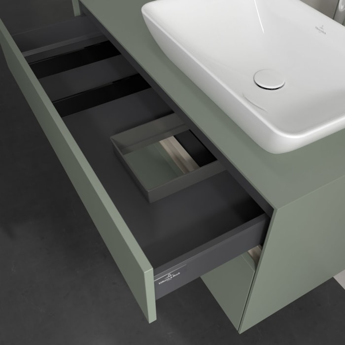 Villeroy & Boch Collaro Waschtischunterschrank 100 x 54,8 cm , mit LED-Beleuchtung, mit 2 Auszügen