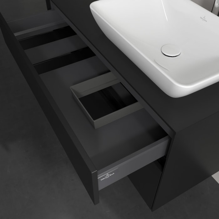 Villeroy & Boch Collaro Waschtischunterschrank 100 x 54,8 cm , mit LED-Beleuchtung, mit 2 Auszügen