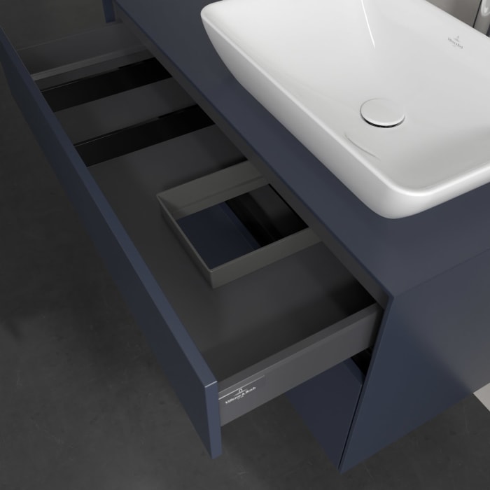 Villeroy & Boch Collaro Waschtischunterschrank 100 x 54,8 cm , mit LED-Beleuchtung, mit 2 Auszügen