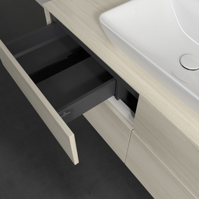 Villeroy & Boch Collaro Waschtischunterschrank 120 x 54,8 cm , mit LED-Beleuchtung, mit 4 Auszügen