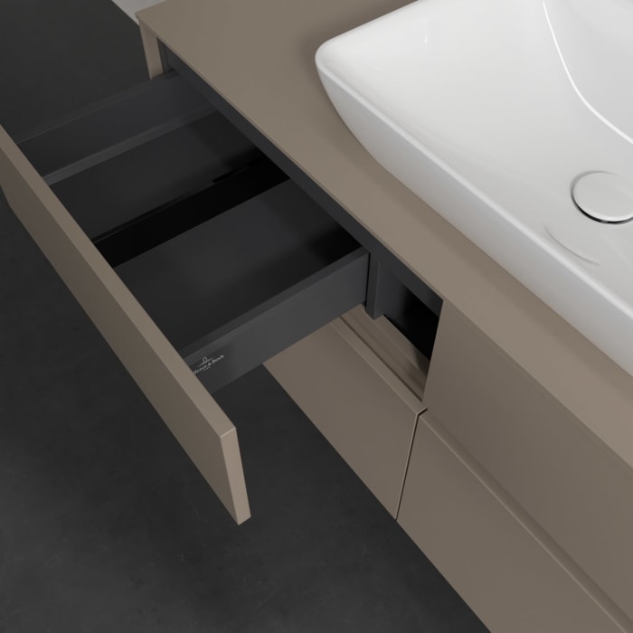 Villeroy & Boch Collaro Waschtischunterschrank 120 x 54,8 cm , mit LED-Beleuchtung, mit 4 Auszügen