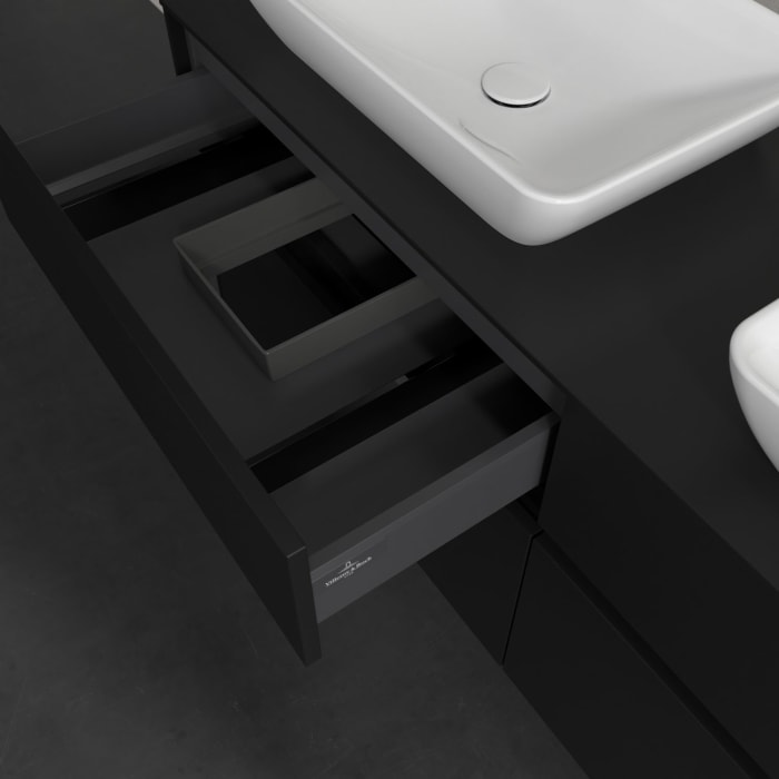 Villeroy & Boch Collaro Waschtischunterschrank 140 x 54,8 cm , mit LED-Beleuchtung, mit 4 Auszügen