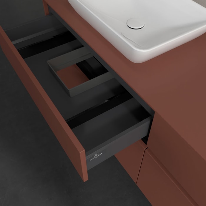 Villeroy & Boch Collaro Waschtischunterschrank 160 x 54,8 cm , mit LED-Beleuchtung, mit 4 Auszügen