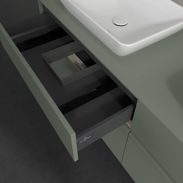 Villeroy & Boch Collaro Waschtischunterschrank 160 x 54,8 cm , mit LED-Beleuchtung, mit 4 Auszügen