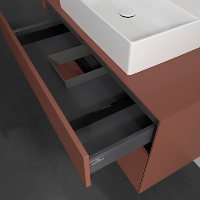 Villeroy & Boch Collaro Waschtischunterschrank 100 x 54,8 cm , mit LED-Beleuchtung, mit 2 Auszügen