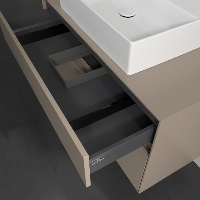 Villeroy & Boch Collaro Waschtischunterschrank 100 x 54,8 cm , mit LED-Beleuchtung, mit 2 Auszügen