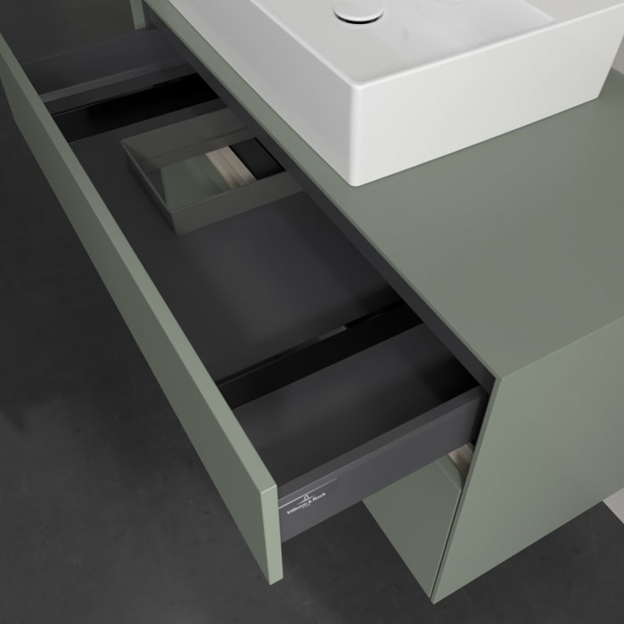 Villeroy & Boch Collaro Waschtischunterschrank 100 x 54,8 cm , mit LED-Beleuchtung, mit 2 Auszügen