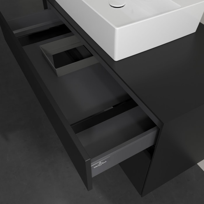 Villeroy & Boch Collaro Waschtischunterschrank 100 x 54,8 cm , mit LED-Beleuchtung, mit 2 Auszügen