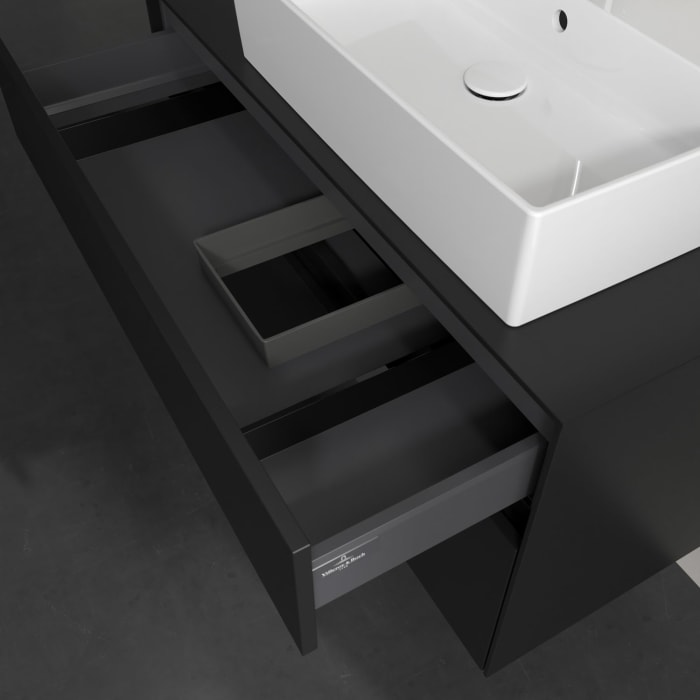 Villeroy & Boch Collaro Waschtischunterschrank 100 x 54,8 cm , mit LED-Beleuchtung, mit 2 Auszügen