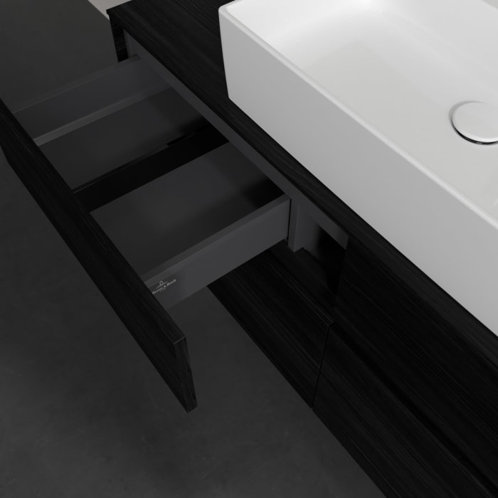 Villeroy & Boch Collaro Waschtischunterschrank 120 x 54,8 cm , mit LED-Beleuchtung, mit 4 Auszügen