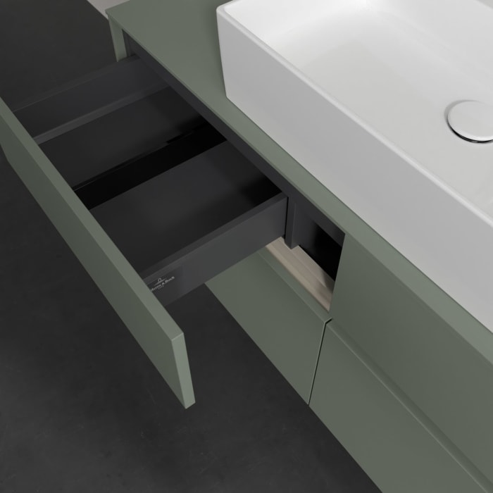 Villeroy & Boch Collaro Waschtischunterschrank 120 x 54,8 cm , mit LED-Beleuchtung, mit 4 Auszügen