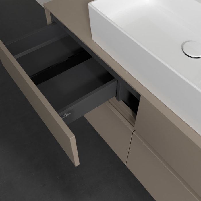 Villeroy & Boch Collaro Waschtischunterschrank 120 x 54,8 cm , mit LED-Beleuchtung, mit 4 Auszügen