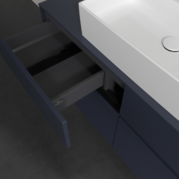 Villeroy & Boch Collaro Waschtischunterschrank 120 x 54,8 cm , mit LED-Beleuchtung, mit 4 Auszügen