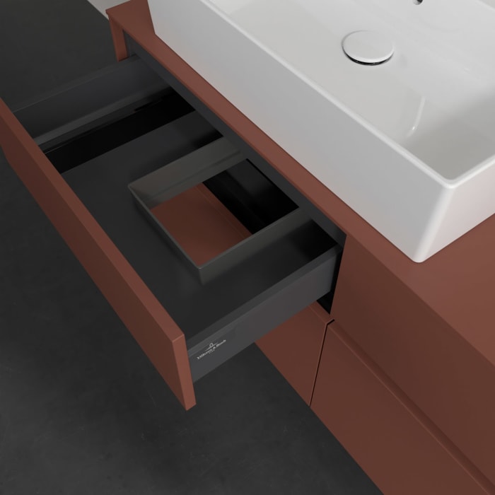 Villeroy & Boch Collaro Waschtischunterschrank 120 x 54,8 cm , mit LED-Beleuchtung, mit 4 Auszügen