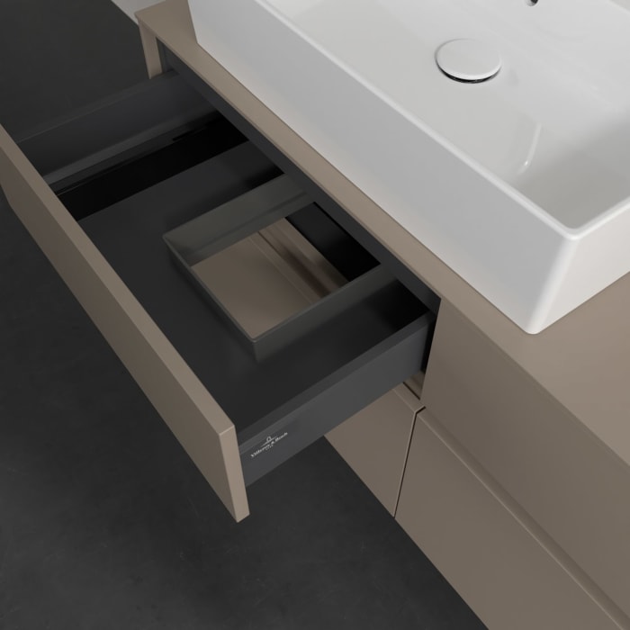 Villeroy & Boch Collaro Waschtischunterschrank 120 x 54,8 cm , mit LED-Beleuchtung, mit 4 Auszügen