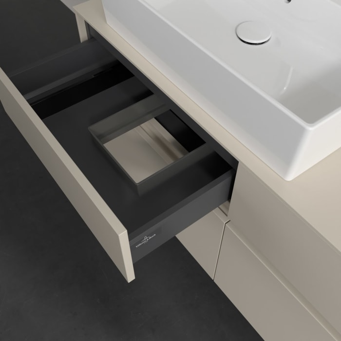 Villeroy & Boch Collaro Waschtischunterschrank 120 x 54,8 cm , mit LED-Beleuchtung, mit 4 Auszügen