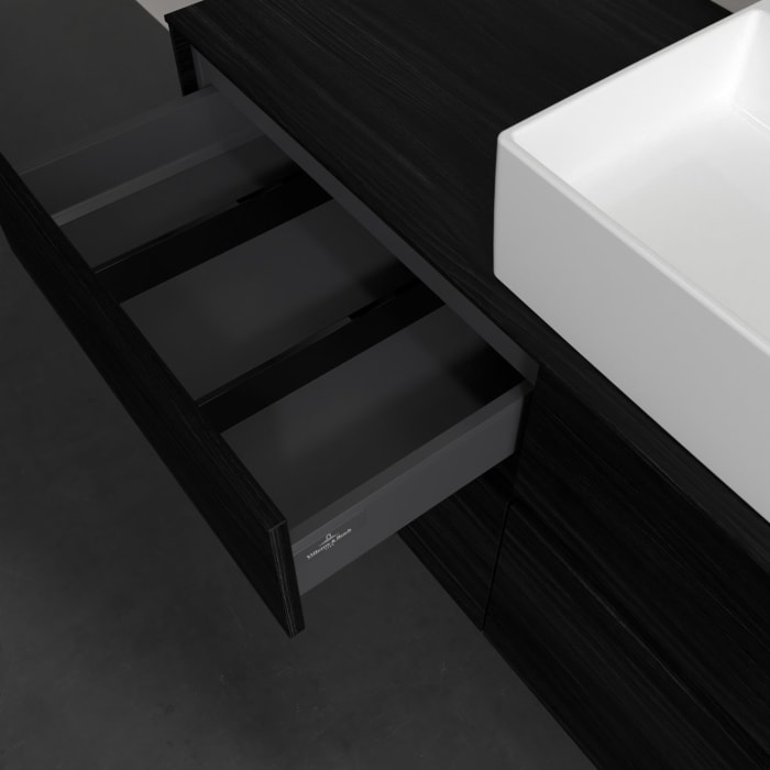 Villeroy & Boch Collaro Waschtischunterschrank 120 x 54,8 cm , mit LED-Beleuchtung, mit 4 Auszügen