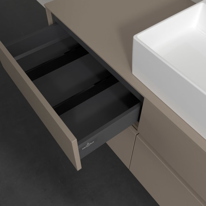 Villeroy & Boch Collaro Waschtischunterschrank 120 x 54,8 cm , mit LED-Beleuchtung, mit 4 Auszügen